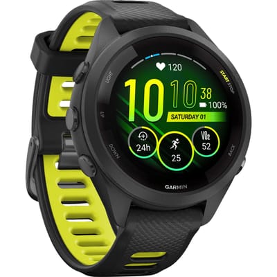 Garmin Forerunner 265S - Sporthorloge met GPS - Geschikt voor hardlopen - 42 mm - Zwart