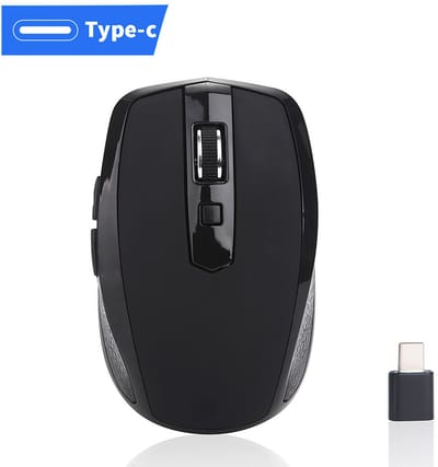 2,4 GHz draadloze USB ergonomische muis geschikt voor MacBook, Pro C-apparaten