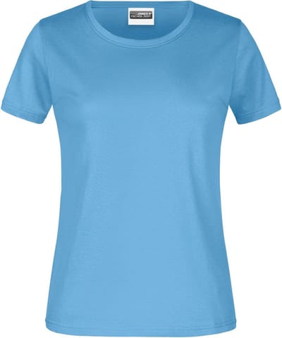 James And Nicholson Dames/dames Ronde Hals Basic T-Shirt (Hemelsblauw)
