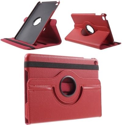 Ntech Hoes geschikt voor Apple iPad iPad Mini 2019 Draaibaar Hoesje 360 - Rood
