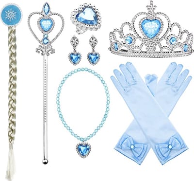 Het Betere Merk - prinsessenjurk meisje - Prinsessen speelgoed meisje - Prinsessen speelgoed - Kroon / Tiara - vlecht - voor bij je prinsessenjurk - verkleedkleding - Toverstaf - Juwelen