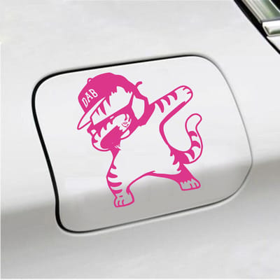 Bumpersticker - Dab - 15 X 14 - Roze