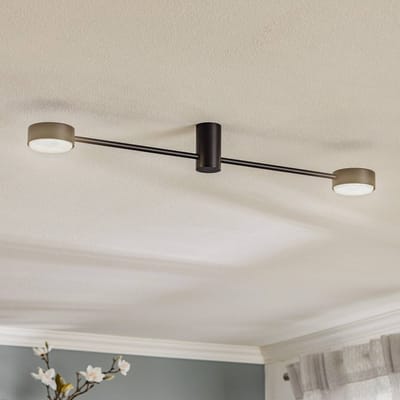 Nowodvorski Lighting Plafondlamp Orbit II, zwart, 2-lamps