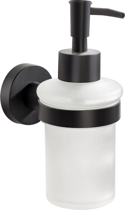 VDN Stainless Zeeppompje - Zeepdispenser - Zeepdispenser wandmontage - Zwart - Hangend