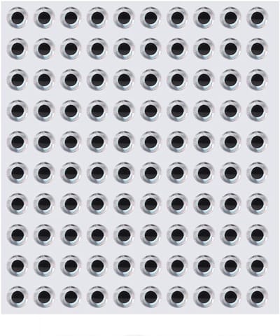 Realistische 3D Visseyes voor Vissers, 100 Stuks in 3/4/8mm, Zilver, Perfect voor Vissengerei, Modelbouw en Decoratie