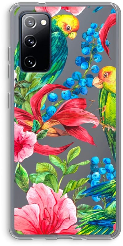 Case Company® - Hoesje geschikt voor Samsung Galaxy S20 FE / S20 FE 5G hoesje - Papegaaien - Soft Cover Telefoonhoesje - Bescherming aan alle Kanten en Schermrand