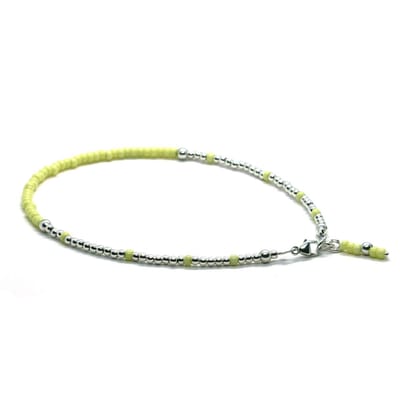 Heaven Eleven - dames - Enkelbandjes - Zilver - 925 - Geel - 2.5mm - 25cm