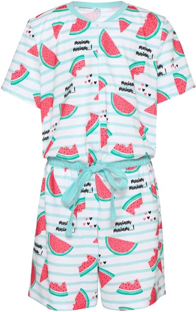 Merry Style – Korte Meisjespyjama – Amarant/watermeloen – 110-116 - MS-MS10-267-PJ