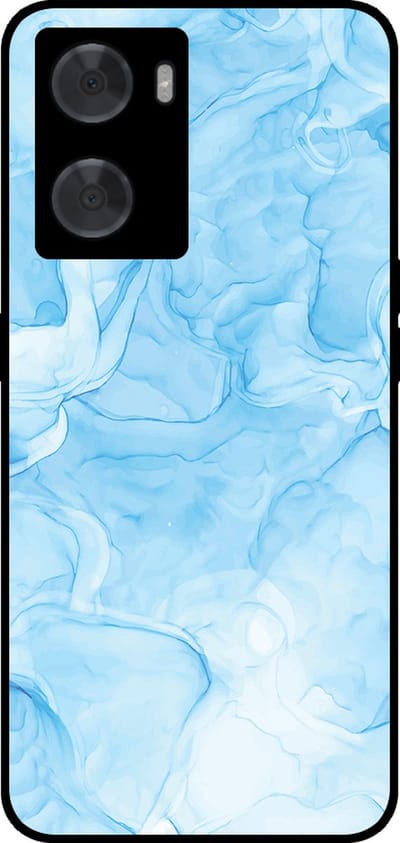 Smartphonica Telefoonhoesje Geschikt voor Oppo A57 / A57s / A77 met marmer opdruk - TPU backcover case marble design - Lichtblauw geschikt voor Oppo A57 4G;Oppo A57s;Oppo A77