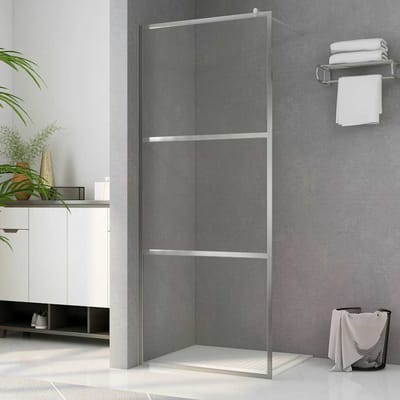 vidaXL - Inloopdouchewand - transparant - 100x195 - cm - ESG-glas
