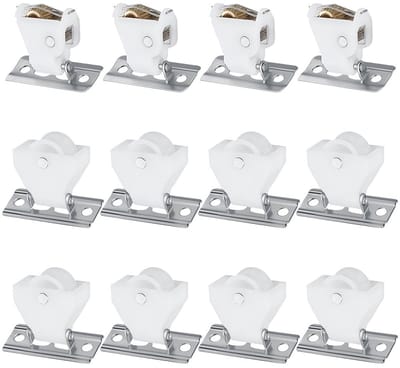 Dailygoods- Koordslot Set - 4 Sets - Draaibare Katrollen - Romeinse Schaduw Hardware - Hoogwaardig Kunststof - Afmetingen 36 × 45,5 × 20 mm - Jaloezie