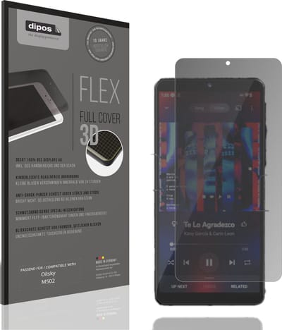 dipos FLEX – Matte Privacy Screenprotector geschikt voor Oilsky M502 | Volledige Schermbescherming | Case-Friendly
