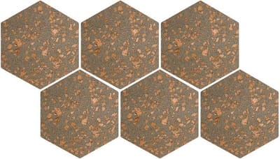 Kurk & Co zelfklevende zeshoek prikbord | In heel veel verschillende kleuren | 7 MM dik om lekker in te prikken | 6 stuks | 20 x 20 cm| Lissabon | |