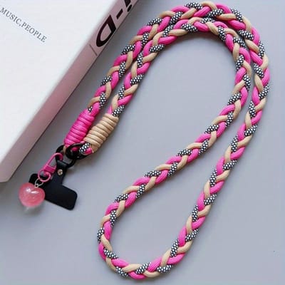 Creatief Mobiele Telefoon Universeel Lanyard Kleurrijk Geweven Schouderband Touw Duurzaam Anti-Verlies Lang Telefoon Hangtouw Telefoon Decoratieve Accessoires