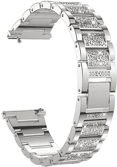 Luxe StrasLuxe Strass Metalen Bandje Geschikt voor Apple Watch - 38/40/41mm