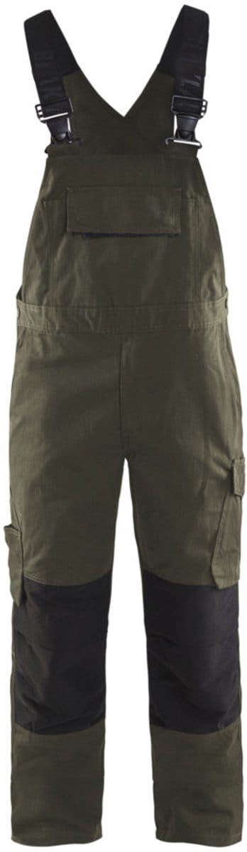Blaklader Bretelbroek met stretch 2695-1330 - Groen/Zwart - C146