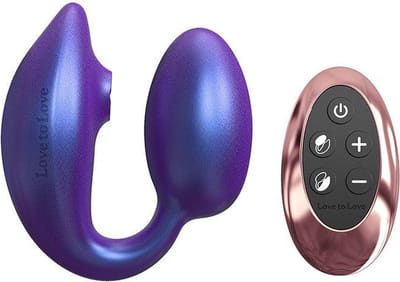 Love to Love - Wonderlover - Luchtdruk Vibrator en G-spot Vibrerend Eitje - Paars