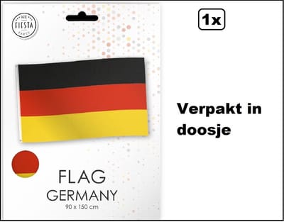 Vlag Duitsland 150cm x 90cm- hockey sport festival thema feest