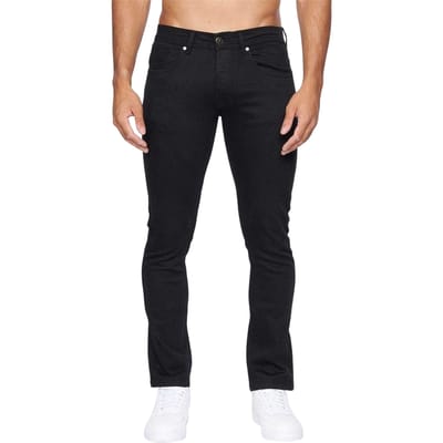 Crosshatch Heren Buraca Slim Jeans (Zwart)
