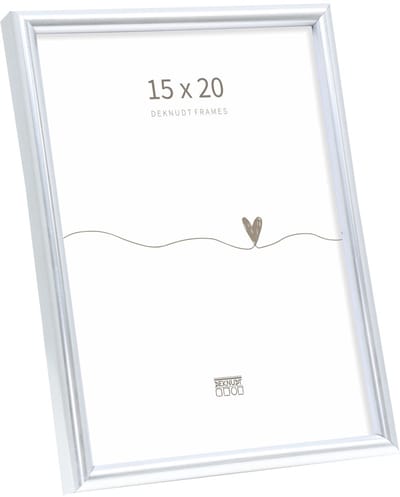 Deknudt Frames fotolijst S011D1 - smal zilver in kunststof - 15x20 cm