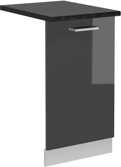 Vicco R-Line Vaatwasserfrontpaneel – 45 cm, WB Antraciet Antraciet Hoogglans