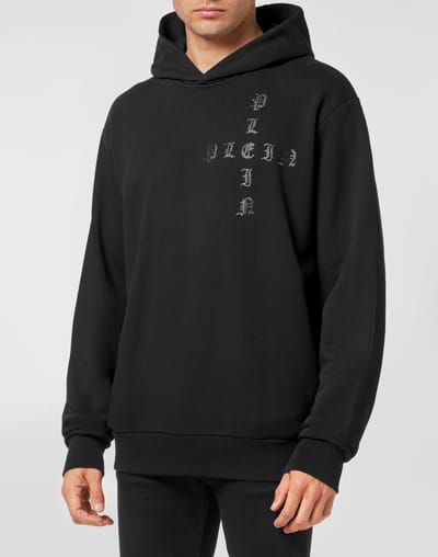 Sweatshirt Met Capuchon Gothic Plein