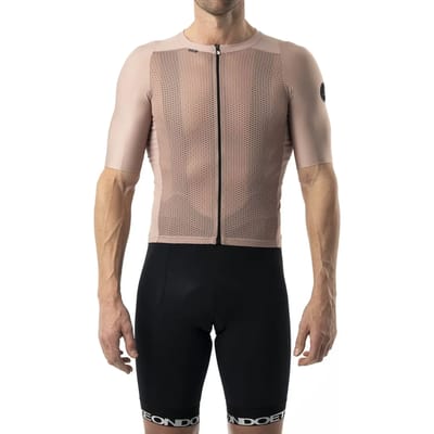 Etxeondo Gara Korte Mouw Wielertrui Bruin M Man