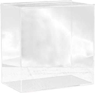 Feestkaartdoos - Grote geschenkdoos - Kaarten verzamelen - Duurzame constructie - 24 cm x 12 cm x 24 cm - Goud