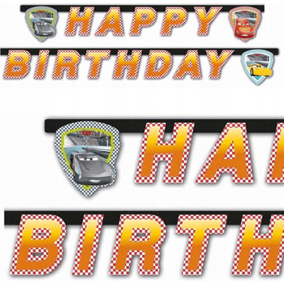 Vegaoo - Cars 3 Happy Birthday slinger