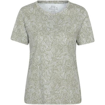 Mountain Warehouse Dames/Dames T-shirt met patroon (Kaki Groen)
