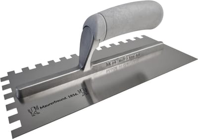 Stijltroffel Aluminium - Tegellijm Troffel - Gladstrijken Lijm - Extra Lange Steun - 280mm Blad 10x10mm