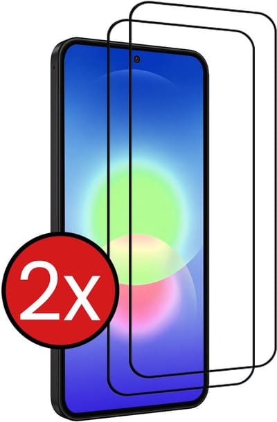 Screenprotector - 2 Stuks - Geschikt voor Samsung Galaxy A27 - Full Cover - Beschermglas - Gehard Glas - Tempered Glass - Screen Protector