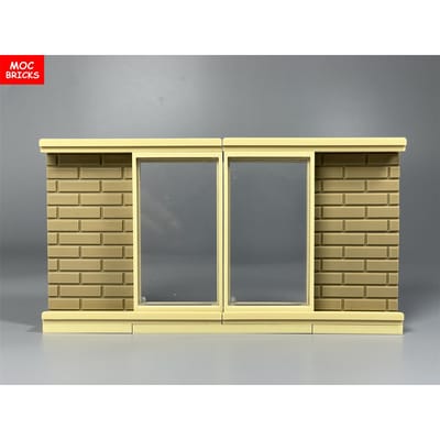 MOC Stenen Schuifrail Deur 1x4x6 Frame 60596 92589 Huis Muur Geassembleerde Deeltjes Bouwsteen Plastic Speelgoed ideaal voor kind