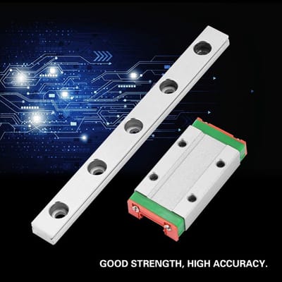 Dailygoody - Miniatuur Lineaire Gidsrail - 100mm - Hoogrendement en Precisie - Geschikt voor Deuren - Anti-Roest - Ideaal voor Mechanische Toepassinge
