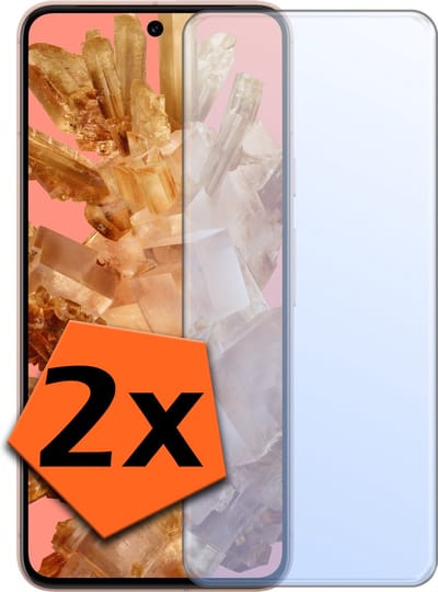 Screenprotector - 2 Stuks - Geschikt voor Google Pixel 8 - Extra Sterk - Gehard Glas - Beschermglas - Tempered Glass - Screen Protector
