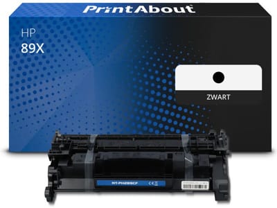 PrintAbout huismerk Toner 89X (CF289X) Zwart Hoge capaciteit Geschikt voor HP