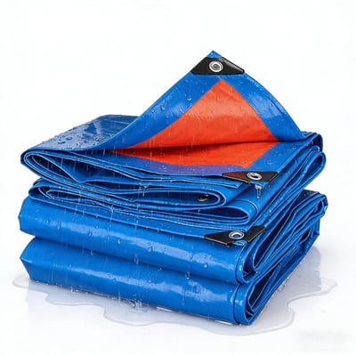Zwaar Zeildoek - Afdekzeil Tarp - Bescherming Buiten - UV- en Waterdicht - 150x220 cm - Blauw