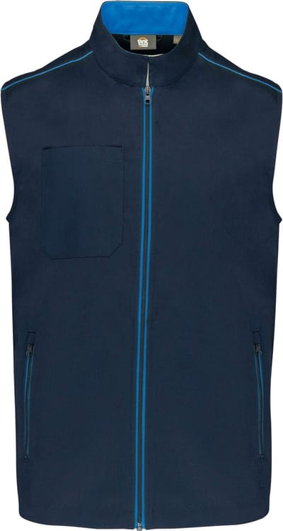 WK. Designed To Work Gilet Day To Day WK6148 - Navy / Light Royal Blue - XXL