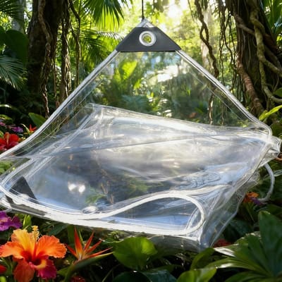 Transparant Zeil - Waterdicht Doek - Buiten Beschermen - Hoge Lichttransmissie - 220 x 360 cm - Transparant