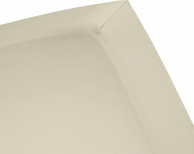 Damai - Hoeslaken (tot 25 cm) - Katoen - 140 x 190/200/210 cm - Silver sand