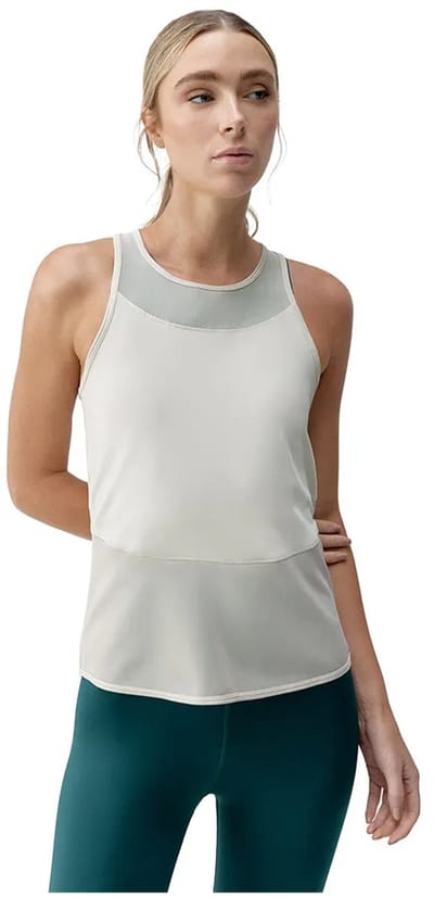 Born Living Yoga Kiava Mouwloos T-shirt Beige,Wit L Vrouw