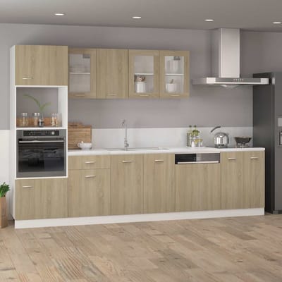 vidaXL - Onderkast - Lyon - 60x46x81,5 - cm - bewerkt - hout - sonoma - eikenkleurig