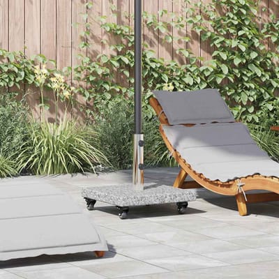 vidaXL - Parasolvoet - 30 - kg - Grijs - Graniet - Vierkant