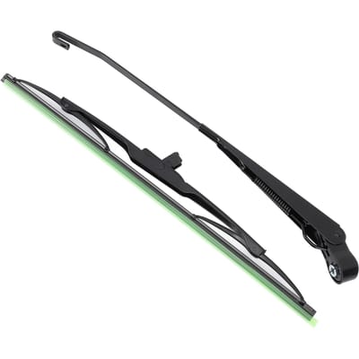 105 graden Ruitenwisserarm met blad 0390506510 Lange as Ruitenwisserarm voor Willys Tractor Vissersboot ATV UTV black