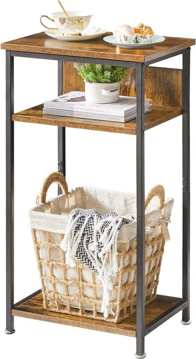 Bijzettafel met 3 niveaus - Industrieel design - Woonkamer slaapkamer TMJ408H