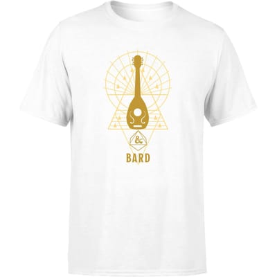 Dungeons & Dragons Bard Men's T-Shirt - Wit - S
