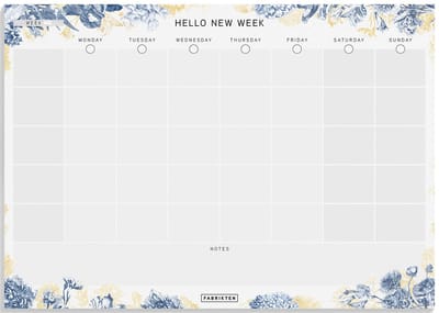Fabrikten Weekplanner Delfts - A4 - Familieplanner