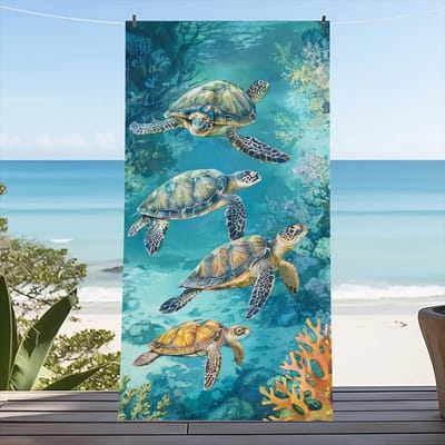 Kleurrijke Strandlaken Groot Formaat Outdoor Reizen Kamperen Absorberende Strandlakens Superzacht Zomer Zwemhanddoek Badhanddoek Zee 80x160cm