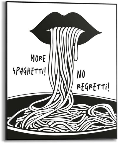 Schilderij More Spaghetti - 50 x 40 - Hout - REINDERS