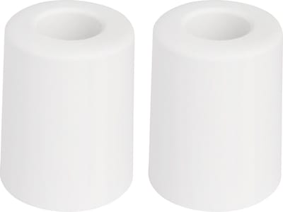Deltafix Deurbuffer - 2x - deurstopper - wit - rubber - 50 x 35 mm - schroefbevestiging